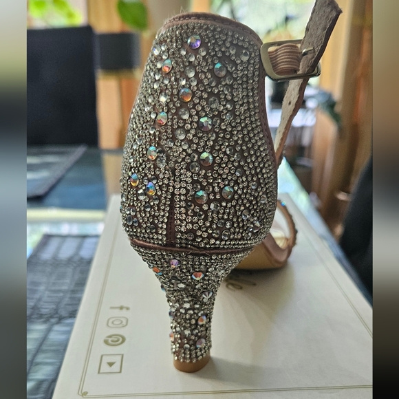 Shesole Rhinestone-Embellished Heels - Picture 2 of 5